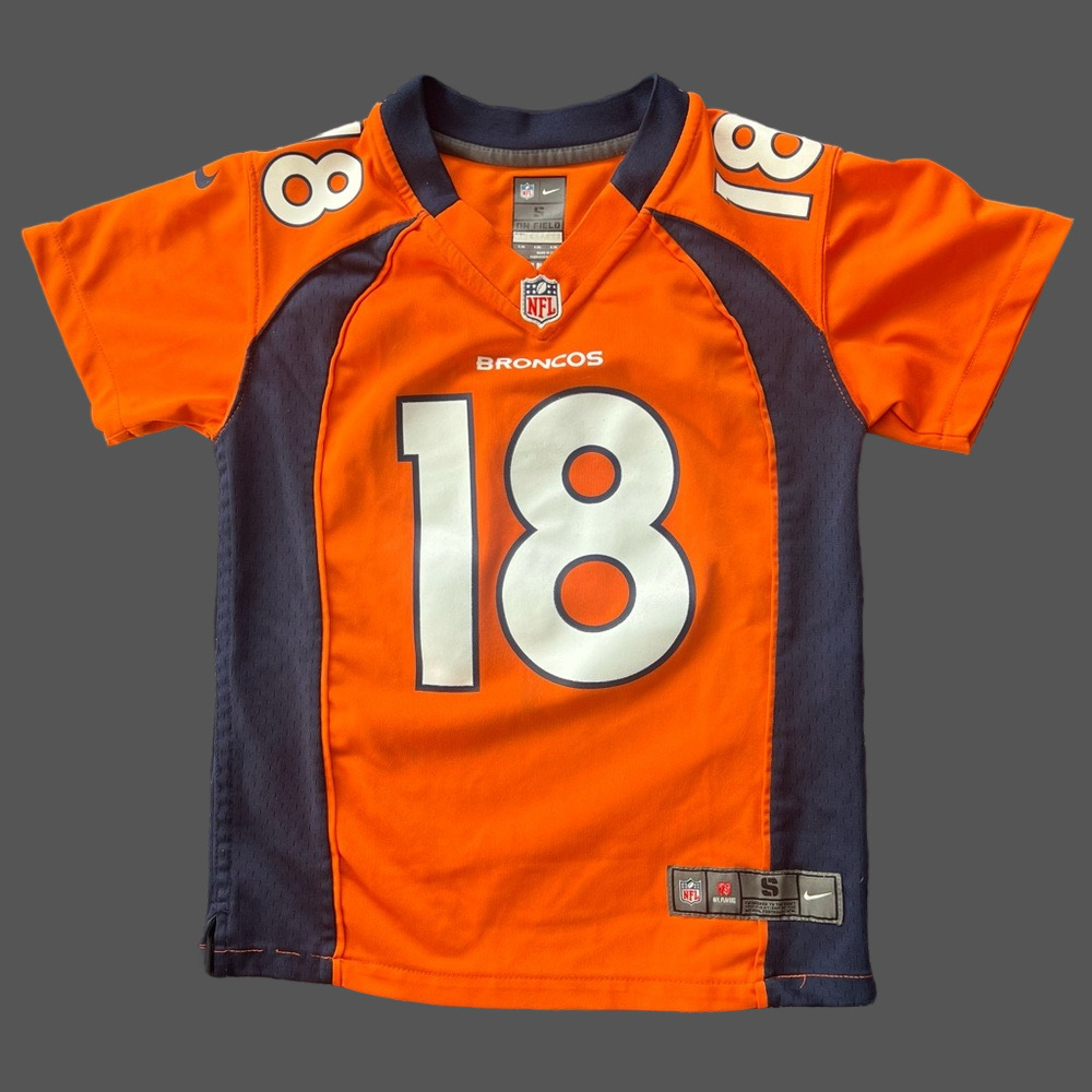 Peyton Manning Denver Broncos Nike On Field Youth Football Jersey - Picture 2 of 11